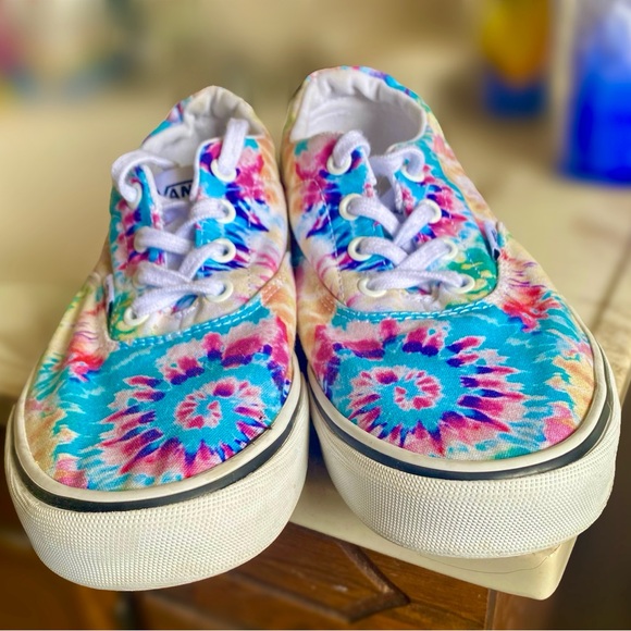 Vans Shoes - Vans Women's Tie-Dye Sneakers - Blue, Pink, Yellow